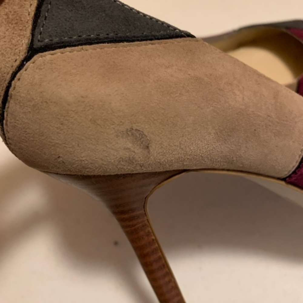 Patchwork Suede Pump-9 - Picture 10 of 13
